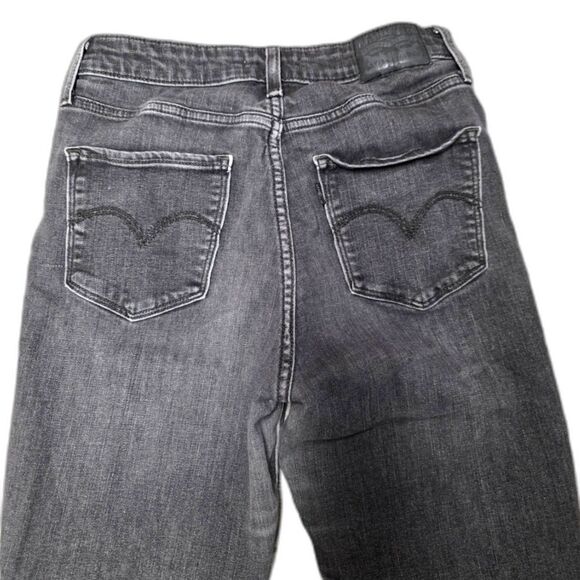 Levi's 721 High Rise Skinny Vintage Wash Black Jeans Size 28 - Picture 9 of 10